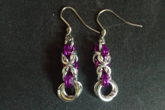 Byzantine Rose Earrings